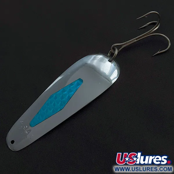 Miller ITHACA 75, 10g, níquel/azul, cuchara de curricán #22642