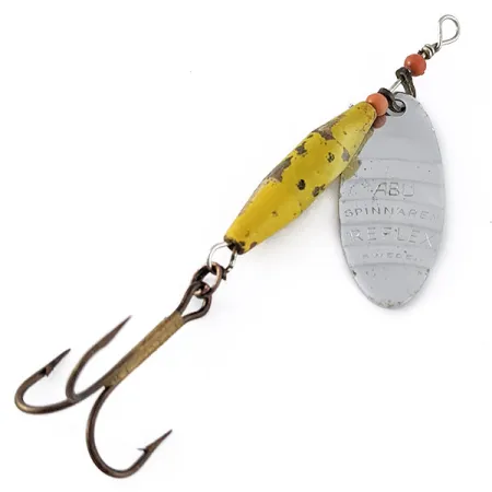 Abu Garcia Abu Spinnaren Reflex, 7g, Níquel/Amarillo, Cucharilla Giratoria #22643