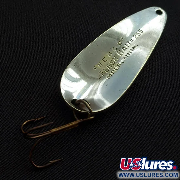 Nebco Flashbait 266, 10g Níquel, Cucharilla de pesca #22692