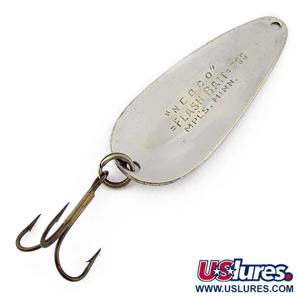 Nebco Flashbait 266, 10g Níquel, Cucharilla de pesca #22692