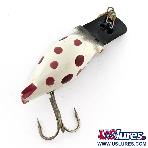 Luhr Jensen Hot Shot - 3, 5.5g, blanco/rojo/negro, señuelo de pesca #22702