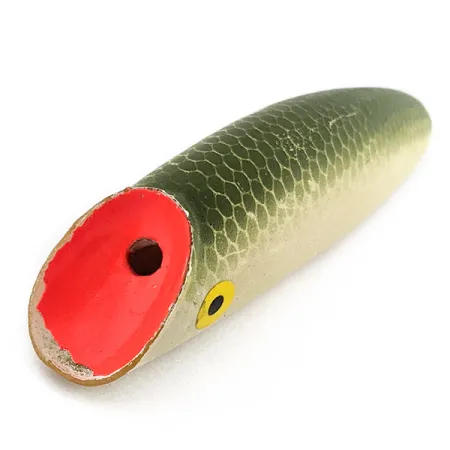 Les Davis Witch Doctor, 17g, 11.5cm, Escamas Verdes, Señuelo de Superficie #22704