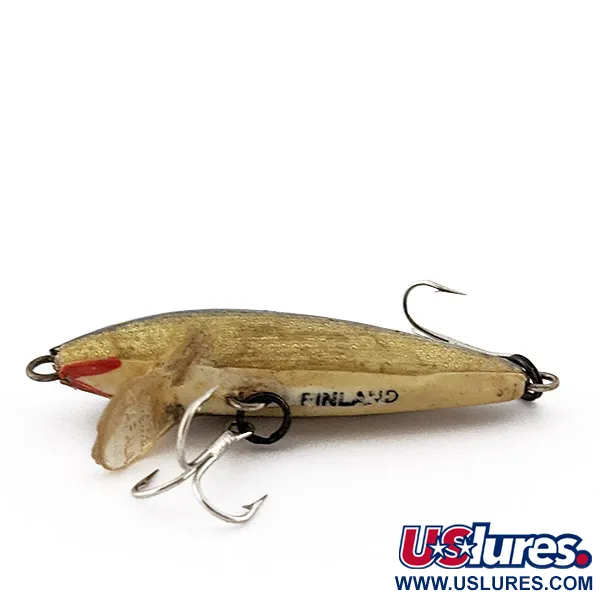 Rapala Original Floater F5, G (Oro), 2.5g, Señuelo de Balsa #22752