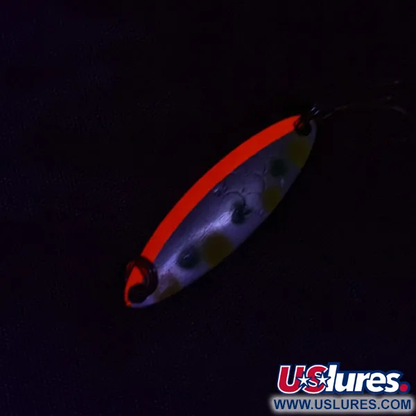 Luhr Jensen Needlefish 1, 2 g, Plateado y Rojo, Cucharilla de Curricán #22768