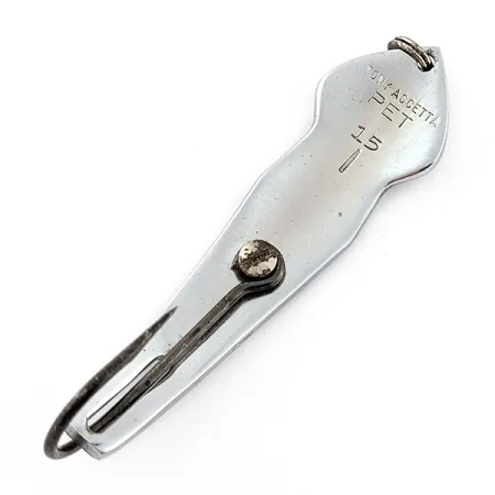 Tony Accetta Pet Spoon 15, 28g, níquel, Cucharilla #22773