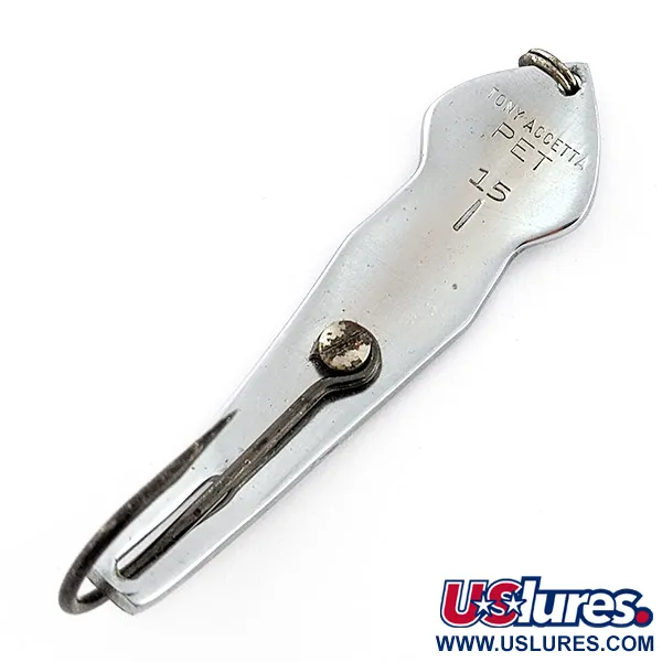 Tony Accetta Pet Spoon 15, 28g, níquel, Cucharilla #22773