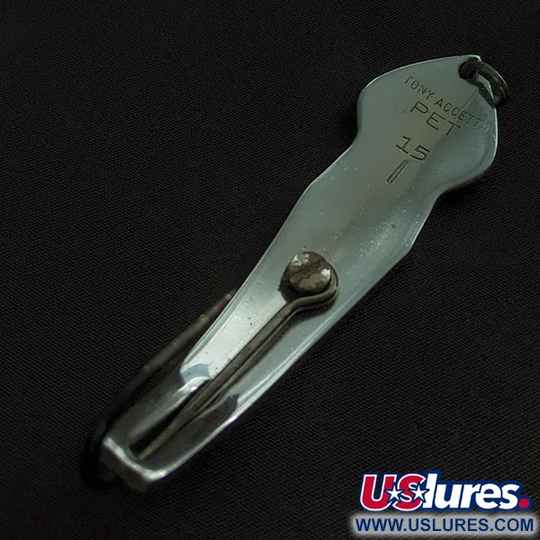 Tony Accetta Pet Spoon 15, 28g, níquel, Cucharilla #22773