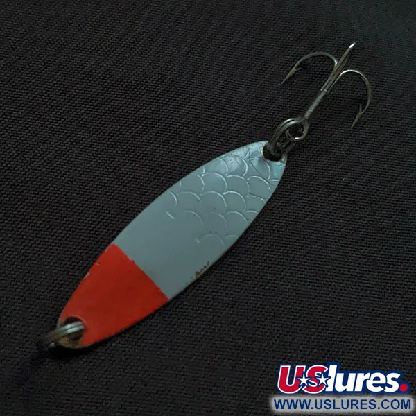 Luhr Jensen Needlefish 1, 2g, Blanco/Rojo UV, Cucharilla de Curricán #22809