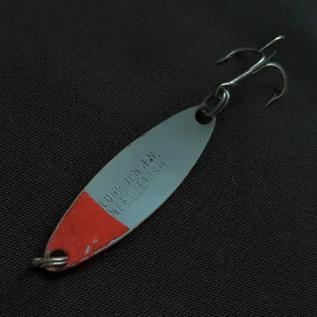 Luhr Jensen Needlefish 1, 2g, Blanco/Rojo UV, Cucharilla de Curricán #22809