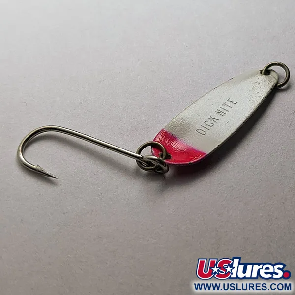 Dick Nite Spoons Dick Nite, 1/32 oz blanco perlado/rojo UV, cucharilla #22811