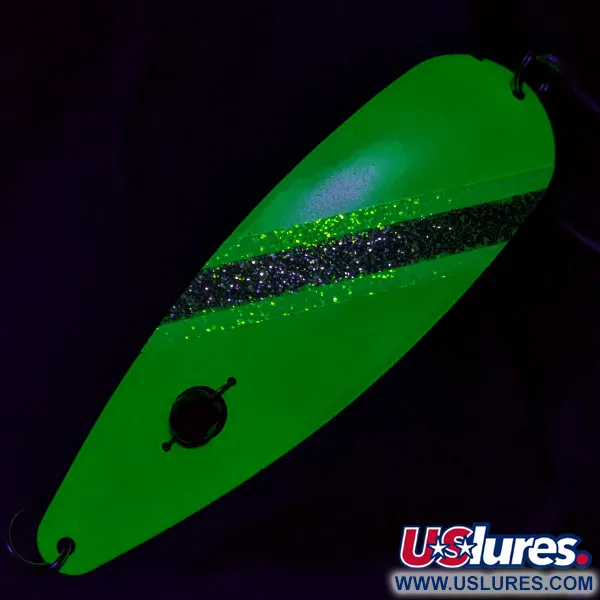 Red Eye Lures Evil Eye, 18g UV Verde/Ojo Rojo, Cucharilla #22829