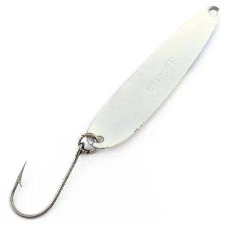 Stinger Michigan Flutter Spoon, Blanco/Holográfico, 8g, Cucharilla de Pesca #22865