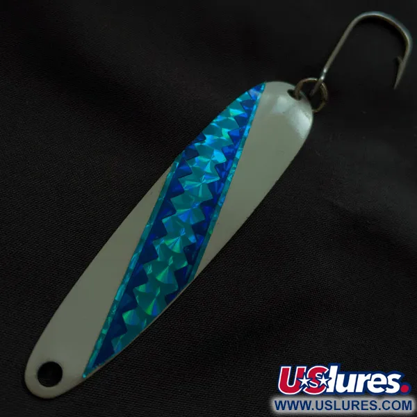 Stinger Michigan Flutter Spoon, Blanco/Holográfico, 8g, Cucharilla de Pesca #22865