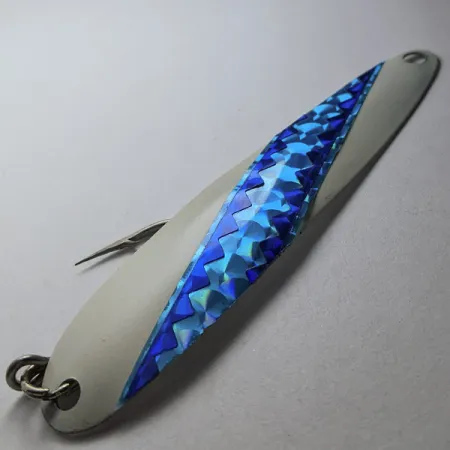 Stinger Michigan Flutter Spoon, Blanco/Holográfico, 8g, Cucharilla de Pesca #22865