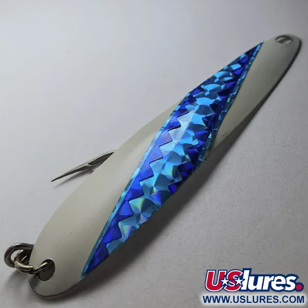 Stinger Michigan Flutter Spoon, Blanco/Holográfico, 8g, Cucharilla de Pesca #22865