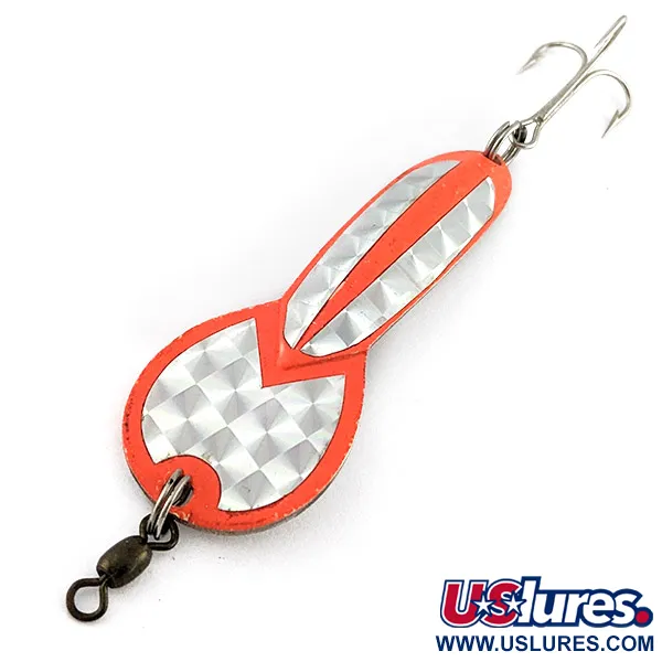 Glen Evans Loco 3, Naranja y Plata Prismática, 1/4 oz, Cucharilla #22900