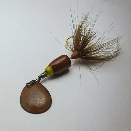 Yakima Bait Wordens Spoon Fly 12, 1,1g marrón, cucharilla con mosca #22907