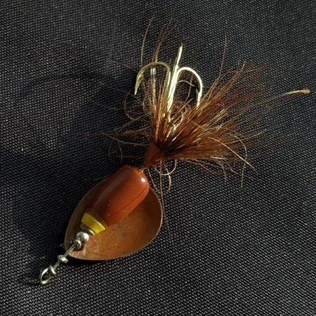 Yakima Bait Wordens Spoon Fly 12, 1,1g marrón, cucharilla con mosca #22907