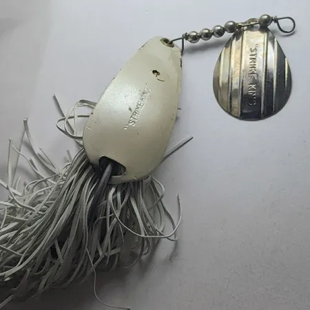 Strike King Timber Spin, 14g (1/2 oz), Pearl, Spinnerbait #22948