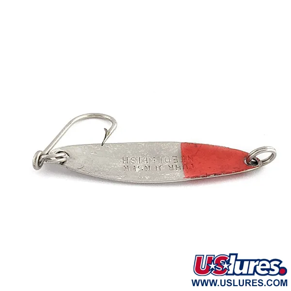 Luhr Jensen Needlefish 1, 2g níquel/rojo, cucharilla de curricán #22969