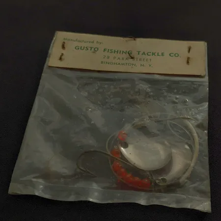 Gusto Dixie, 1/16oz (2g) rojo/amarillo, cucharilla #22975