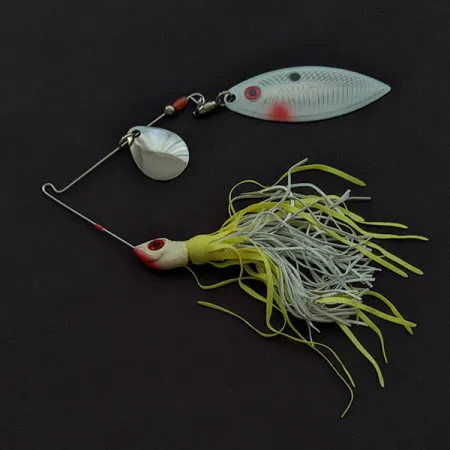 Strike King Red Eyed, 17g Blanco y Chartreuse, Spinnerbait #23038