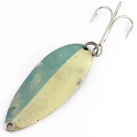 Seneca Little Cleo (Hula Girl), 21g, Níquel/Blanco/Azul Fluorescente, Cucharilla #23040