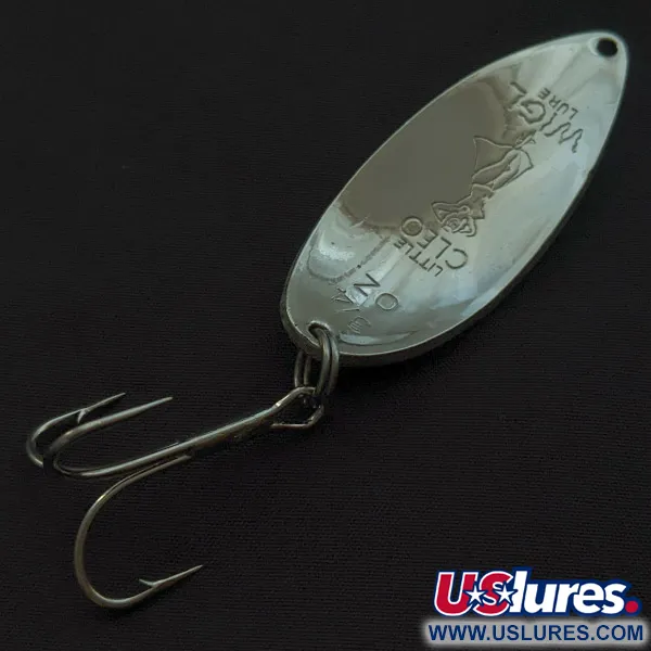 Seneca Little Cleo (Hula Girl), 21g, Níquel/Blanco/Azul Fluorescente, Cucharilla #23040