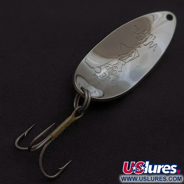 Seneca Little Cleo (Hula Girl), 14g, Cromo y Azul, Cucharilla #23049