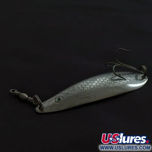 Sølvkroken Storlaksen, 10g Plateada, Cucharilla de Pesca #23107