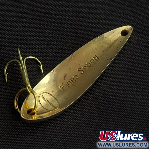 Acme Fiord Spoon Lightning (1950s), 7g oro, cucharilla #23130