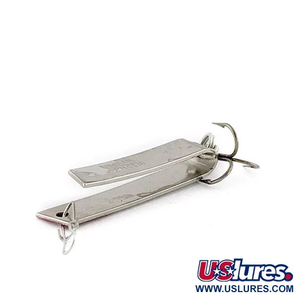 Luhr Jensen Super-Duper 502, 2.5g Níquel/Rojo, Cucharilla de Pesca #23158