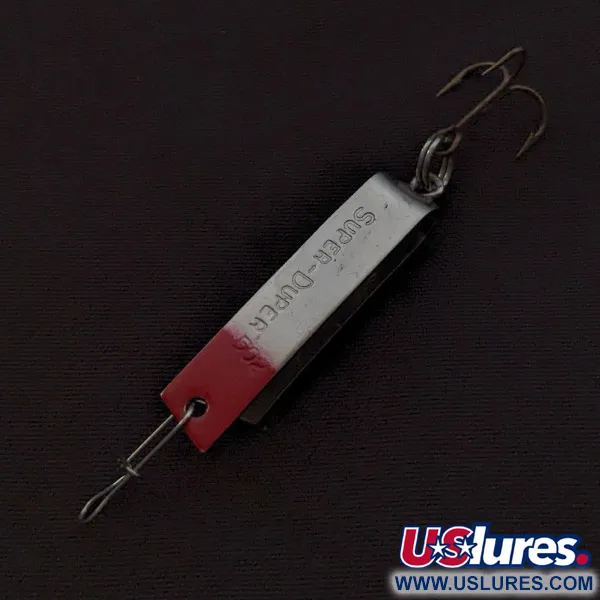 Luhr Jensen Super-Duper 502, 2.5g Níquel/Rojo, Cucharilla de Pesca #23158