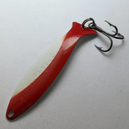 Worth Fly Rod Demon, níquel/rojo/blanco, 2.5g, cucharilla #23414