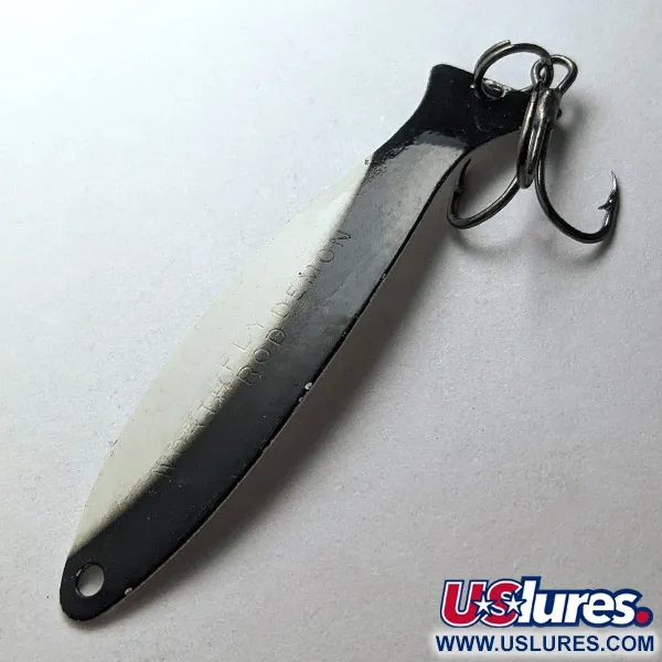 Worth Fly Rod Demon, 2,5g, Negro/Blanco/Níquel, Cucharilla #23175