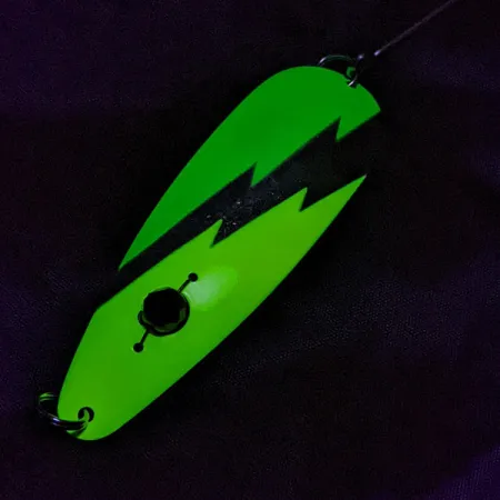 Red Eye Lures Red Eye Evil Eye, 9g amarillo/verde/níquel, cucharilla de pesca #23219