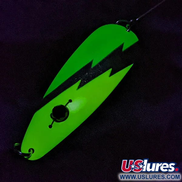 Red Eye Lures Red Eye Evil Eye, 9g amarillo/verde/níquel, cucharilla de pesca #23219
