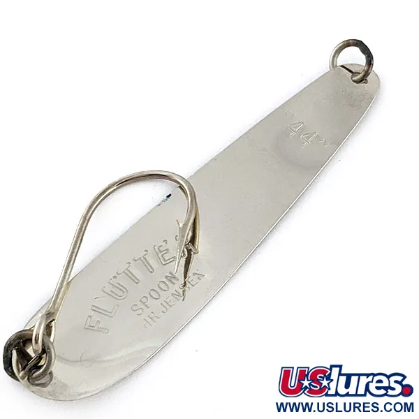 Luhr Jensen Flutter Spoon 44, 4g níquel/azul, cucharilla de pesca #23239