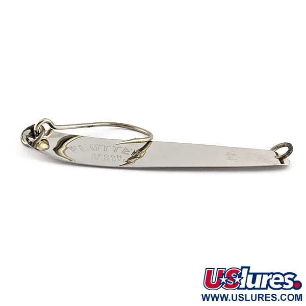 Luhr Jensen Flutter Spoon 44, 4g níquel/azul, cucharilla de pesca #23239