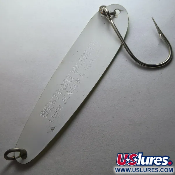 Luhr Jensen Westport Wobbler, 14g UV amarillo/verde/blanco, Cuchara de Pesca #23257