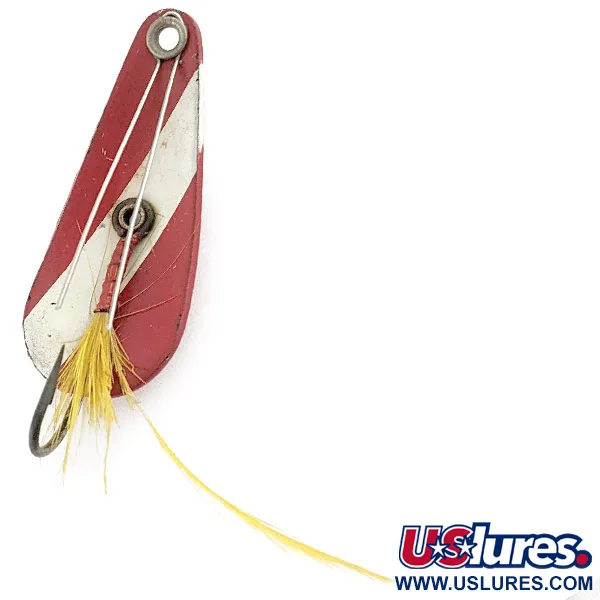 Weezel Rex Spoon, 7g, Rojo y Blanco, Cucharilla Anti-enganches #23267