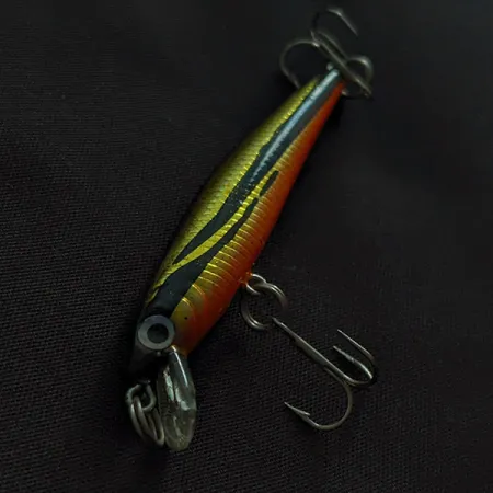Yo-Zuri Pin's Minnow 50F, Dorado/Negro, 2g, Señuelo Minnow #23274