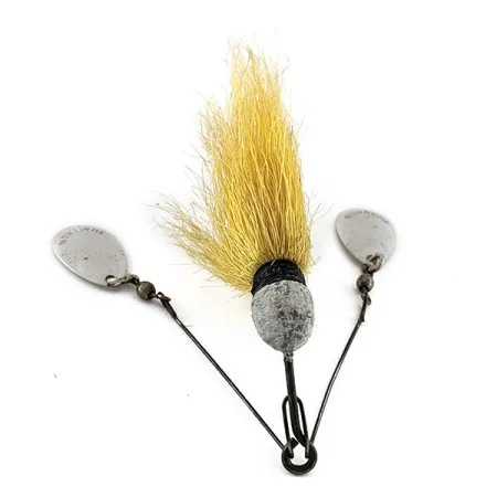 Jamison Shannon Twin Spinner, 11g, Níquel y Amarillo, Señuelo Spinnerbait #23298