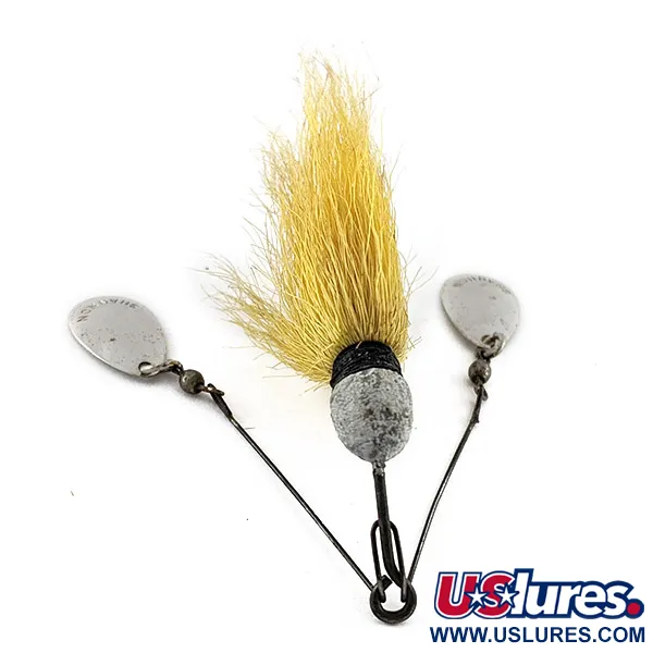Jamison Shannon Twin Spinner, 11g, Níquel y Amarillo, Señuelo Spinnerbait #23298