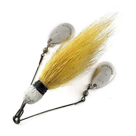 Jamison Shannon Twin Spinner, 11g, Níquel y Amarillo, Señuelo Spinnerbait #23298