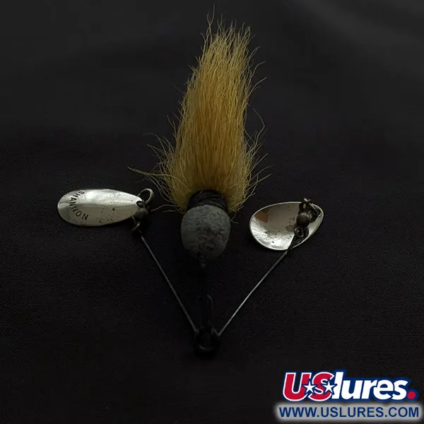 Jamison Shannon Twin Spinner, 11g, Níquel y Amarillo, Señuelo Spinnerbait #23298