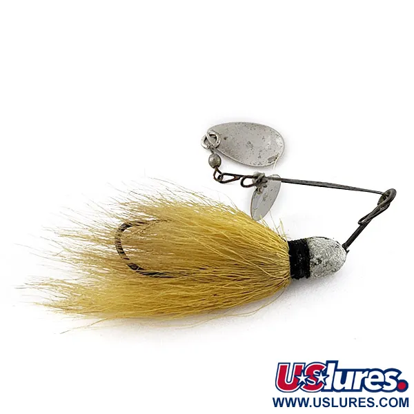 Jamison Shannon Twin Spinner, 11g, Níquel y Amarillo, Señuelo Spinnerbait #23298