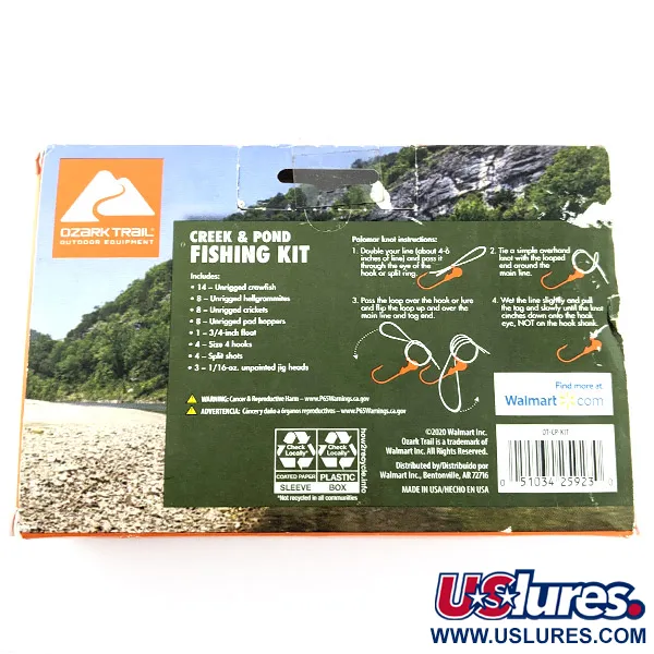 Ozark Trail Creek and Pond, 50 piezas, Kit de pesca #23330