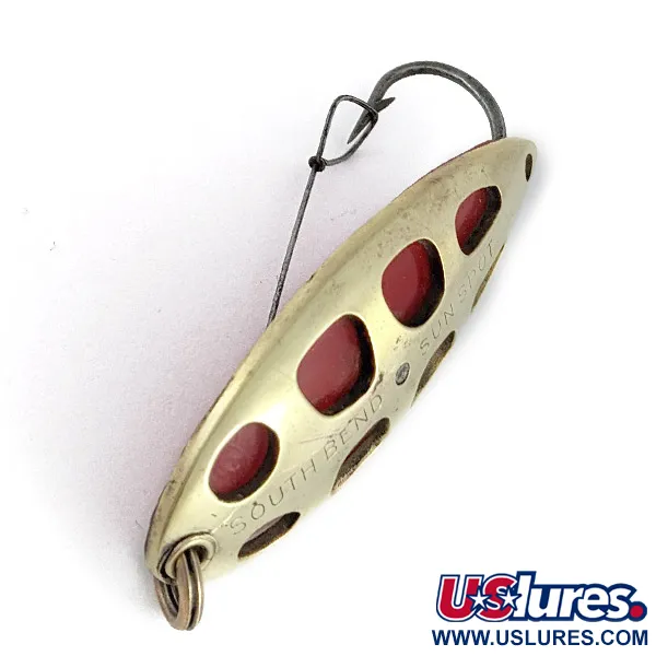 South Bend Sun Spot, 14g oro/rojo, Cucharilla #23358