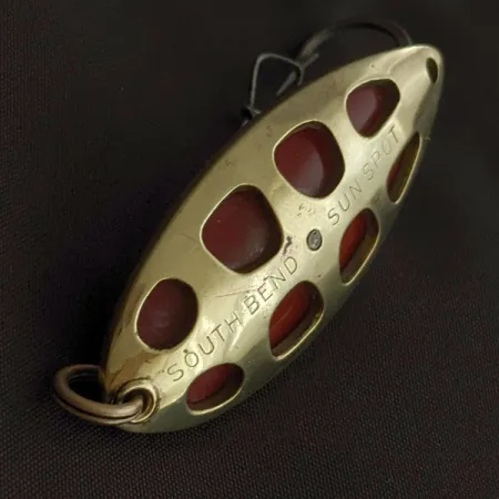 South Bend Sun Spot, 14g oro/rojo, Cucharilla #23358